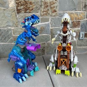 EUC Huge Fisher-Price Imaginext Ultra T-rex Walking Dinosaur with Lights & Sound